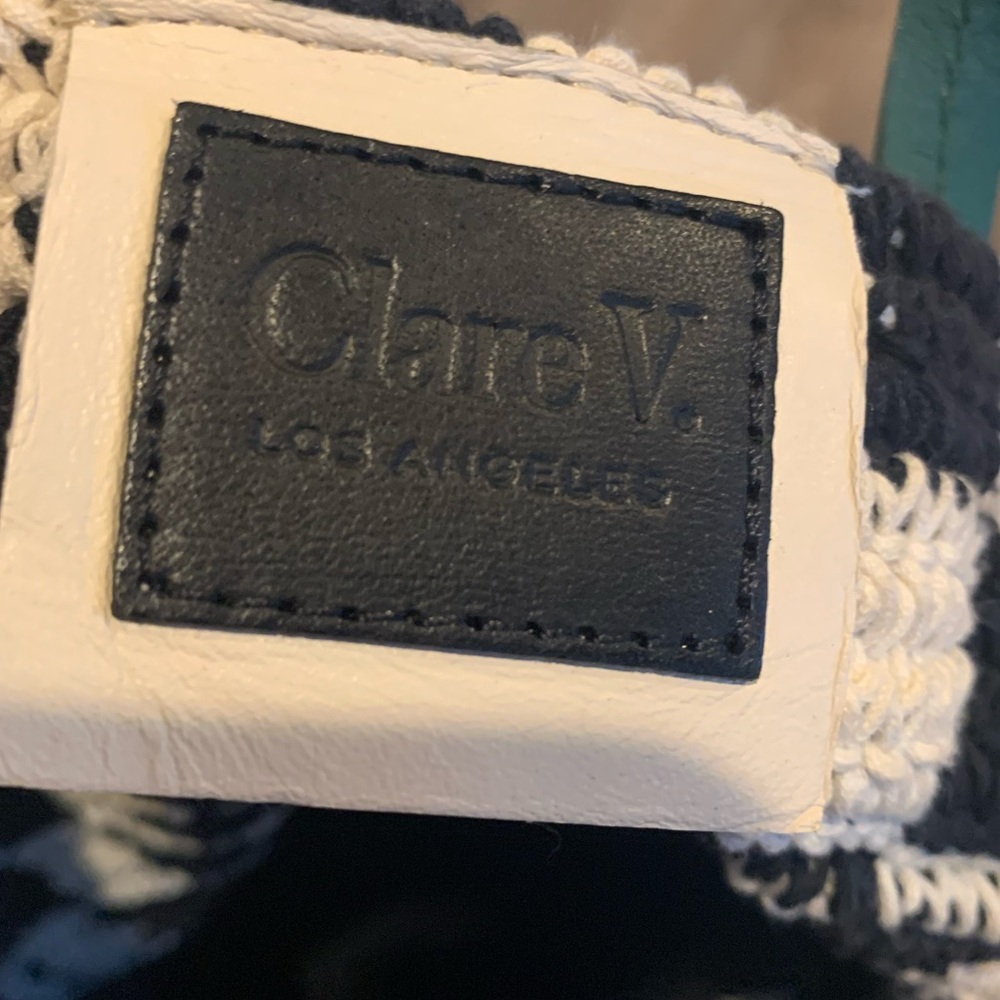 Clare V Black and Cream Checkered Tote - Picture 9 of 11